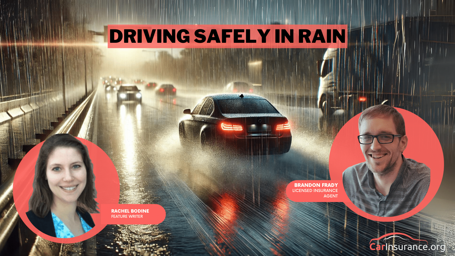 Driving safely in rain