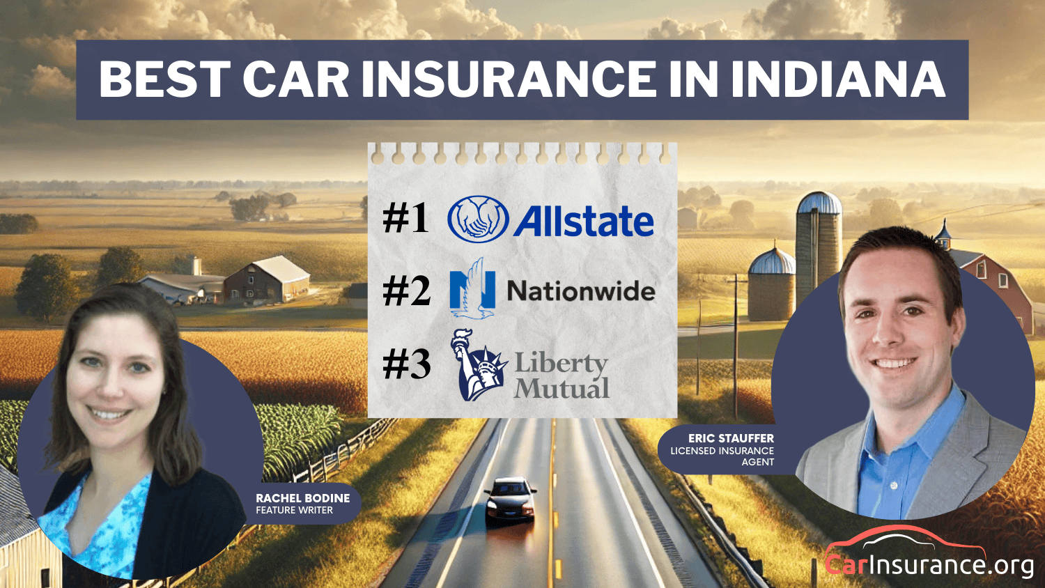 Allstate, Nationwide, and Liberty Mutual: Best Car Insurance in Indiana