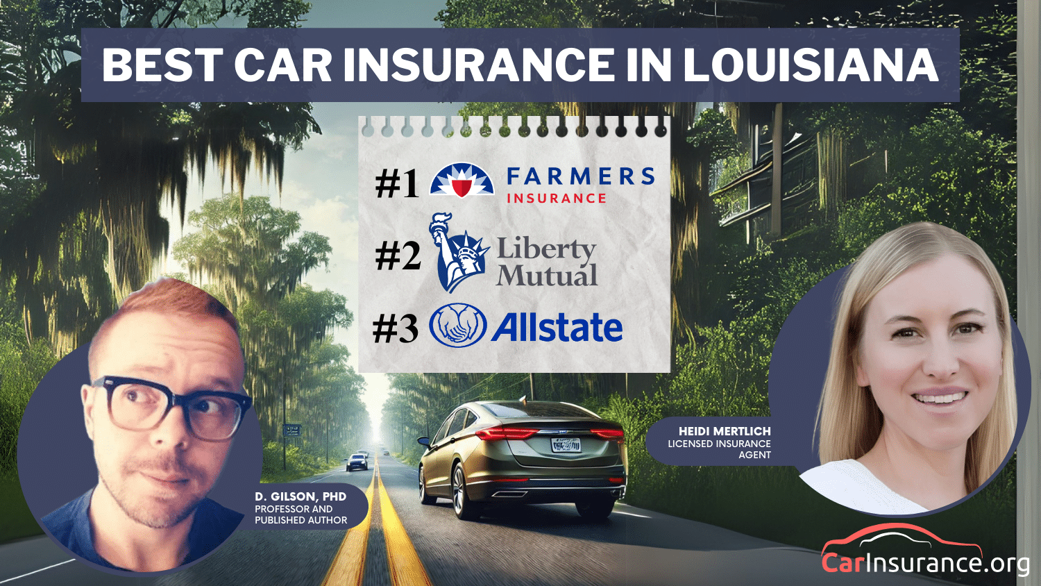 Best Car Insurance in Louisiana - farmers, liberty mutual, allstate