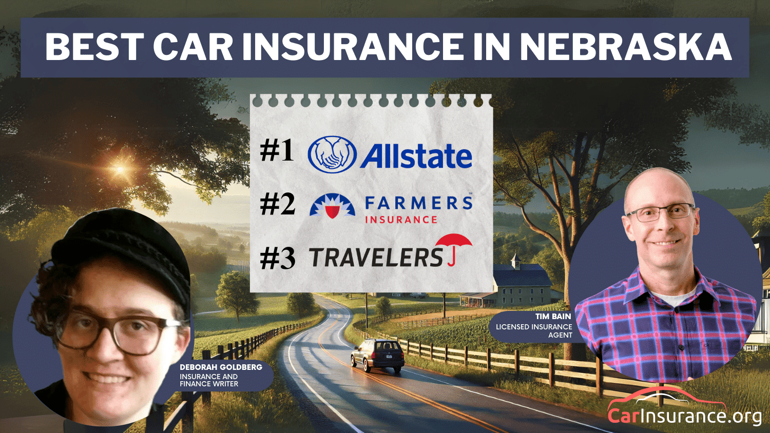 Best Car Insurance in Nebraska: Allstate, Farmers, and Travelers