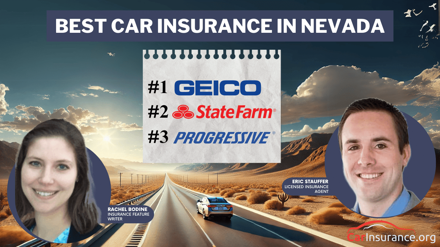 Best Car Insurance in Nevada: Geico, State Farm, and Progressive