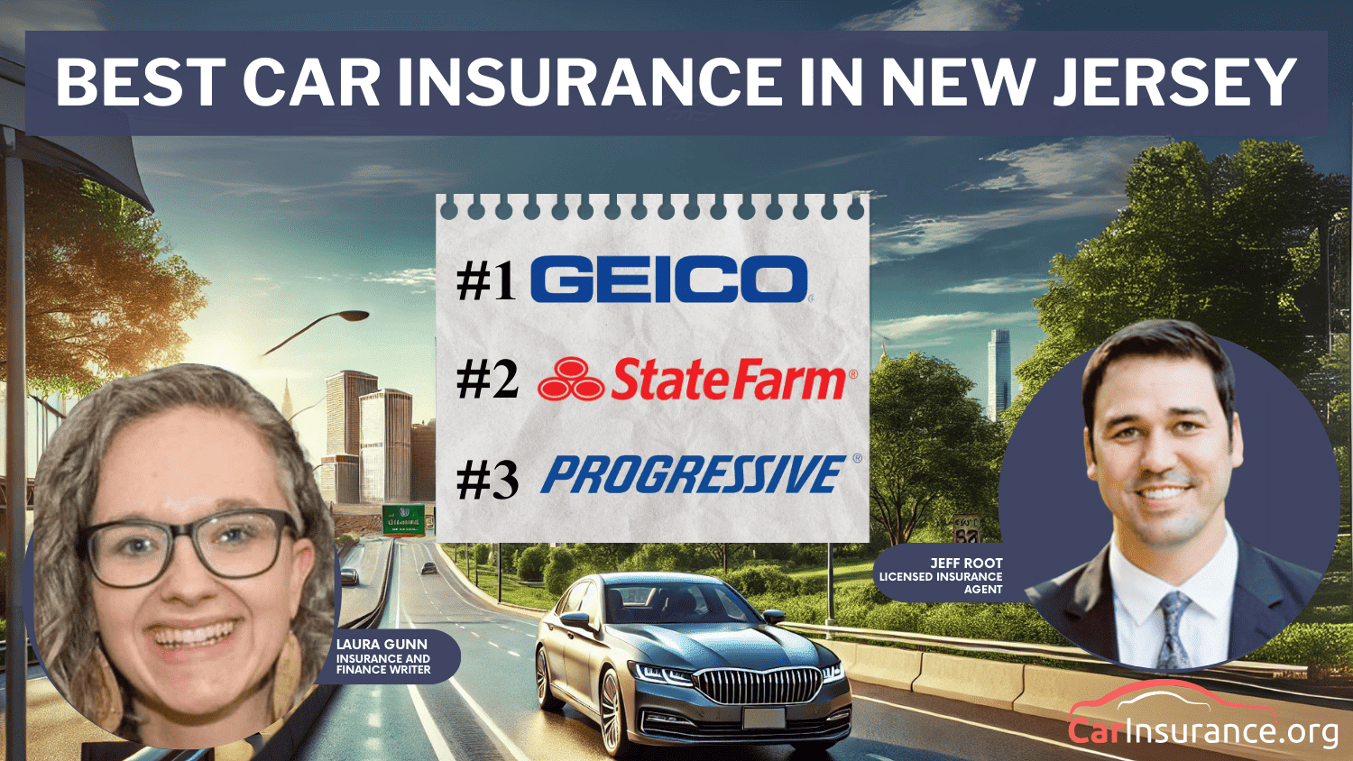 Geico, State Farm, and Progressive: Best Car Insurance in New Jersey