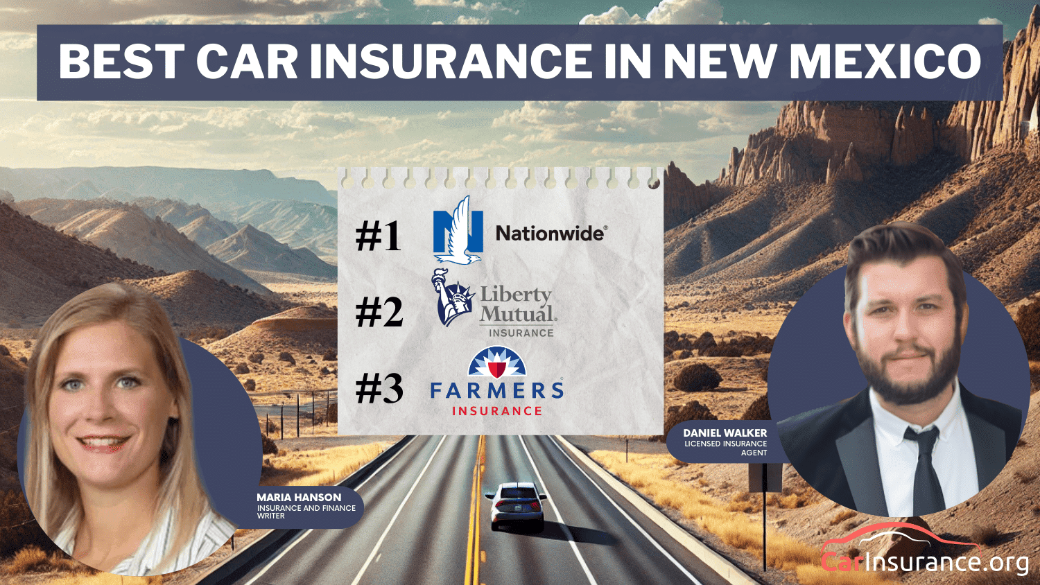Nationwide, Liberty Mutual, and Farmers: Best Car Insurance in New Mexico