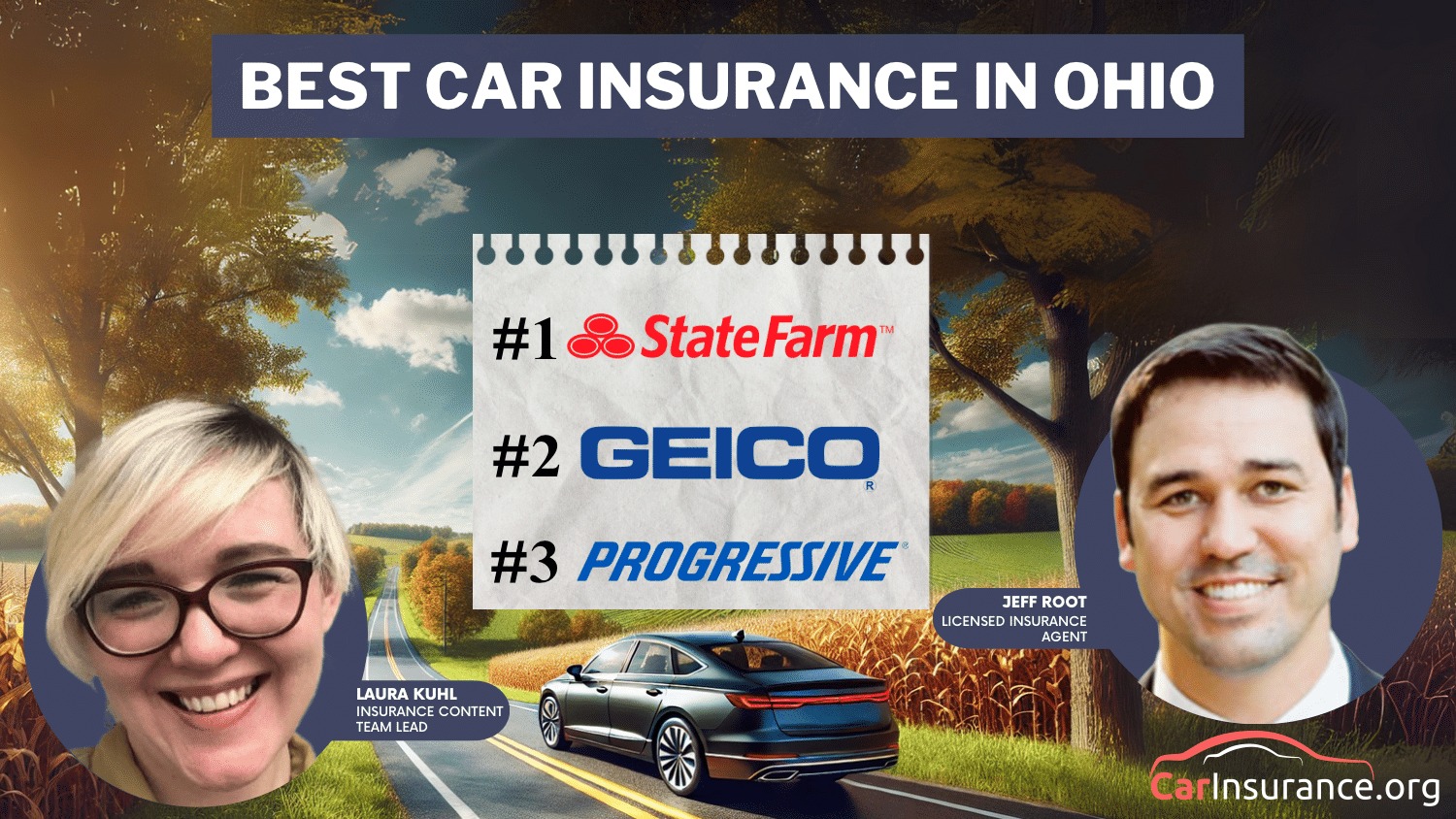 Best Car Insurance in Ohio: State Farm, Geico, and Progressive