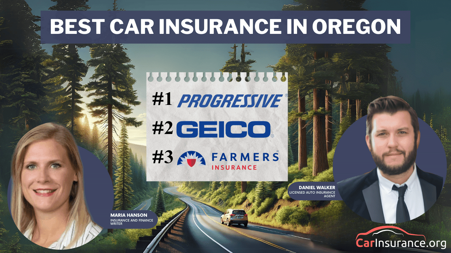 Best Car Insurance in Oregon: Progressive, Geico, and Farmers
