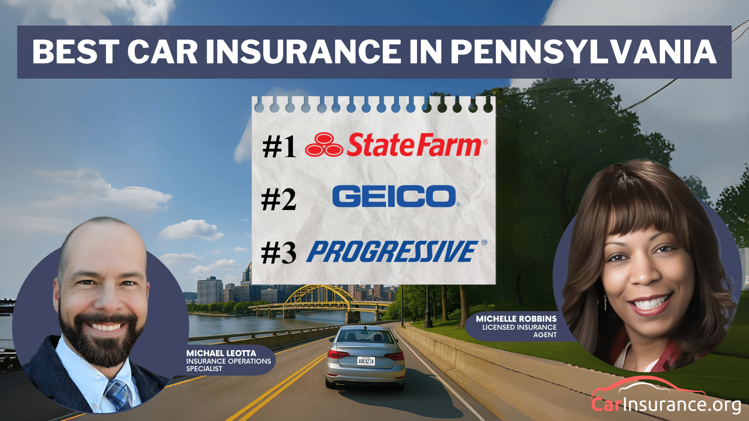 Best Car Insurance in Pennsylvania: State Farm, Geico, Progressive