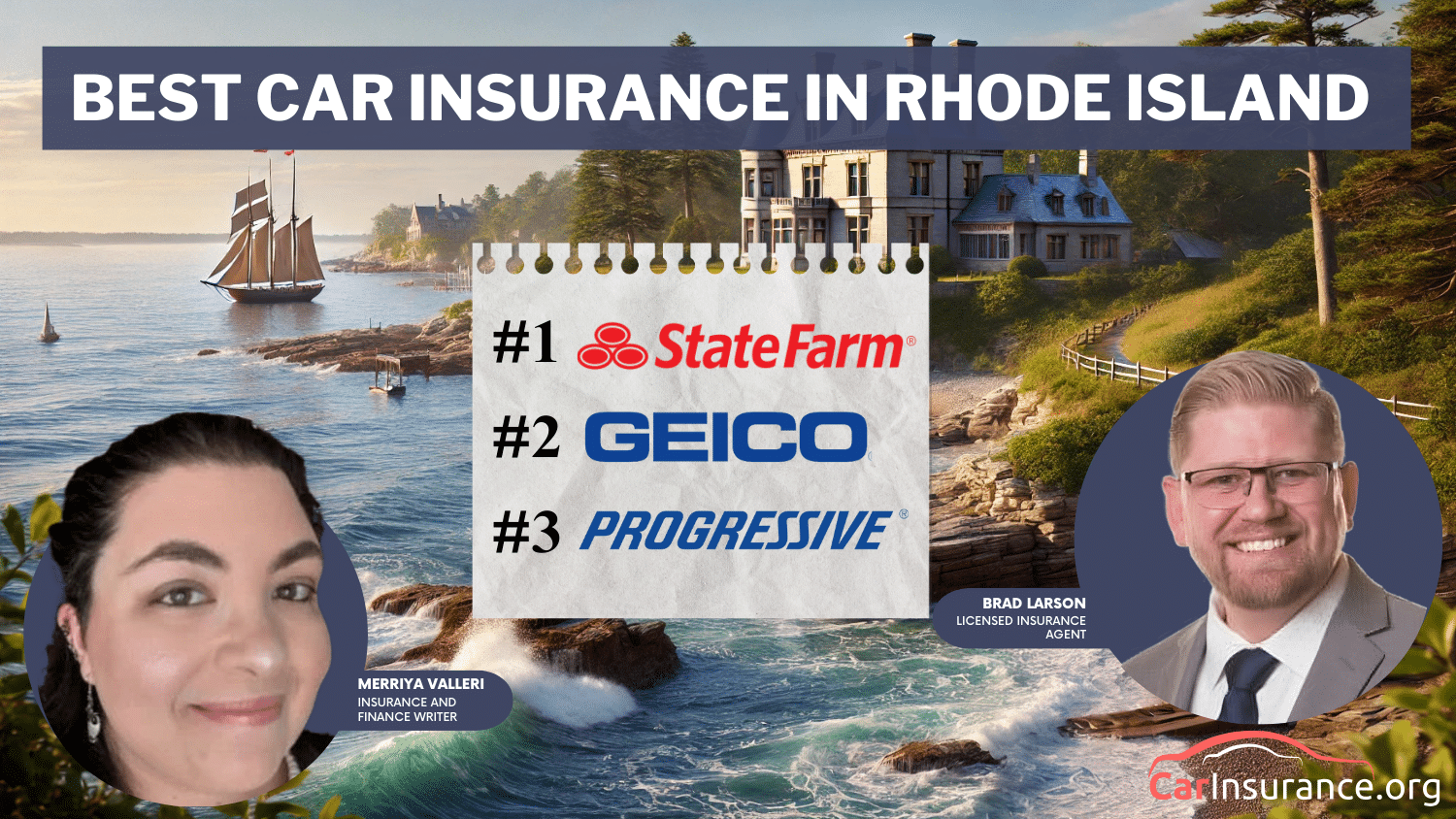 Best Car Insurance in Rhode Island: State Farm, Geico, and Progressive