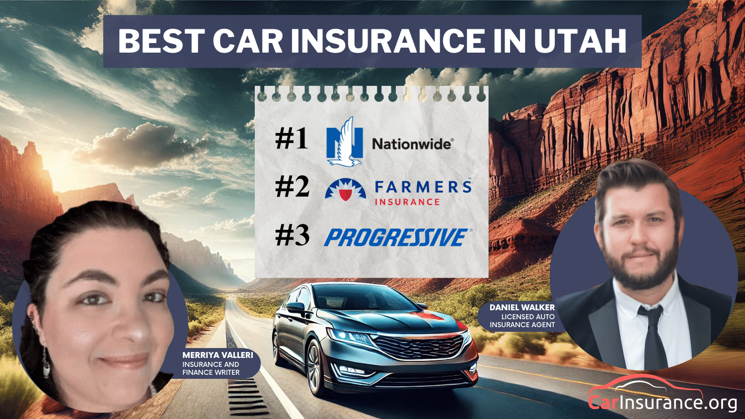 Best Car Insurance in Utah: Nationwide, Farmers, and Progressive