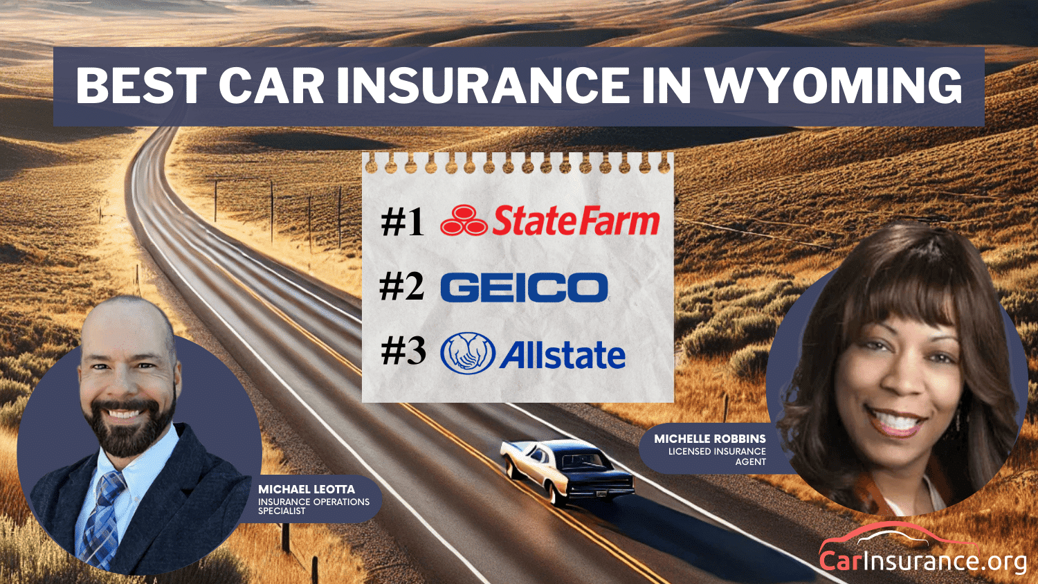 State Farm, Geico, and Allstate: Best Car Insurance in Wyoming
