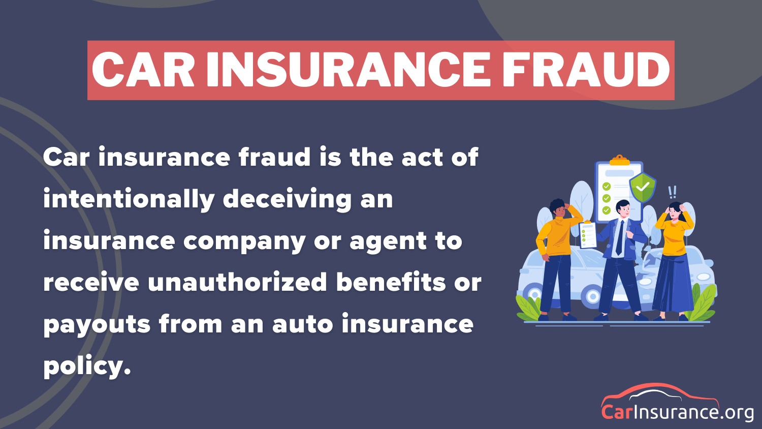Car Insurance Fraud Definition Card: best car insurance in Montana