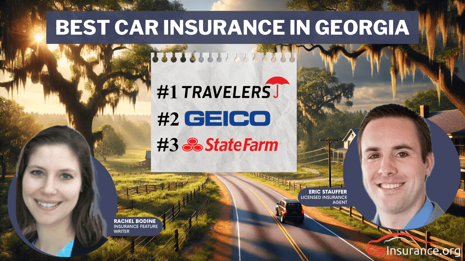 Travelers, Geico, and State Farm: Best Car Insurance in Georgia