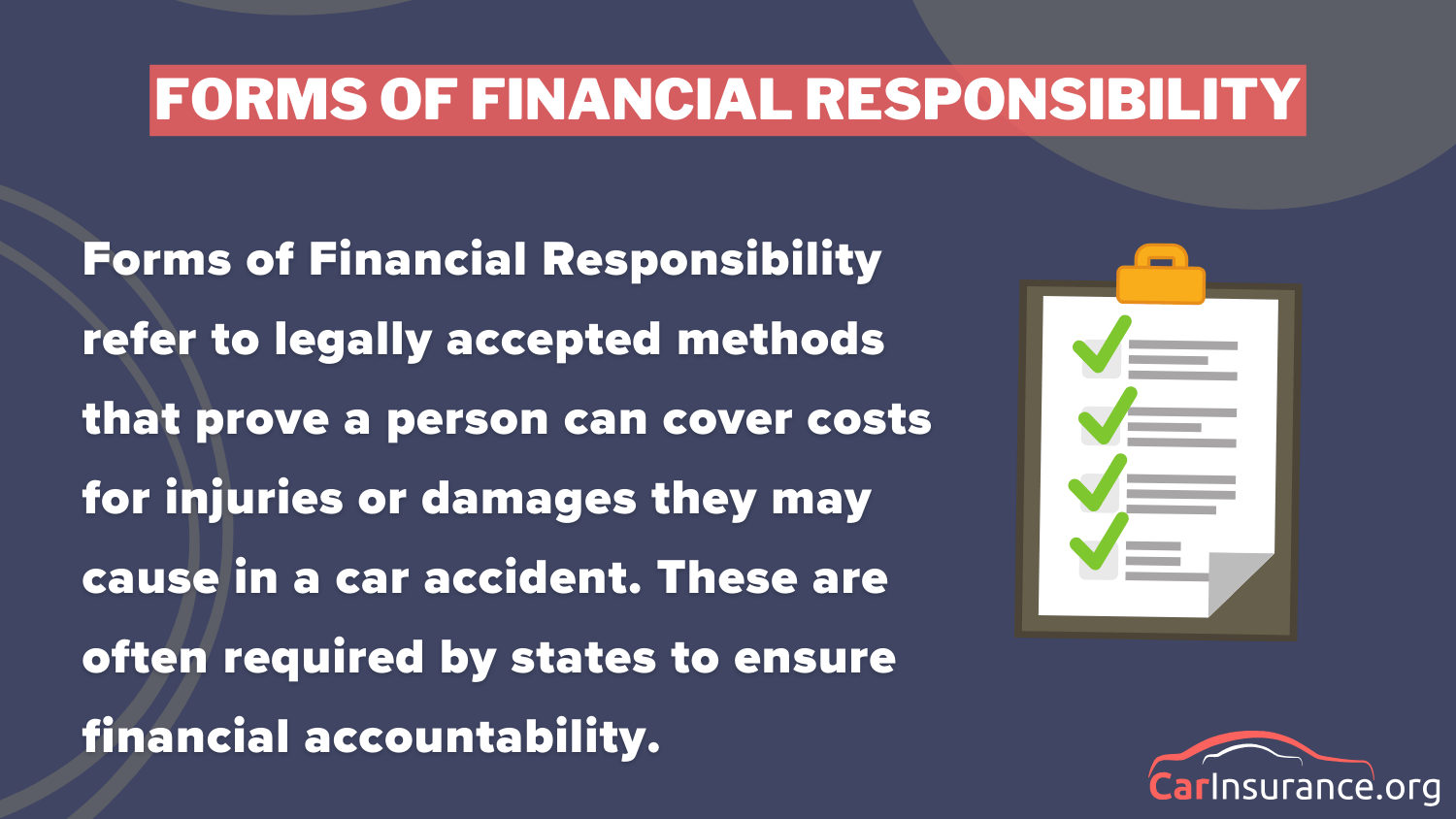 Forms of Financial Responsibility Definition Card: best car insurance in Mississippi