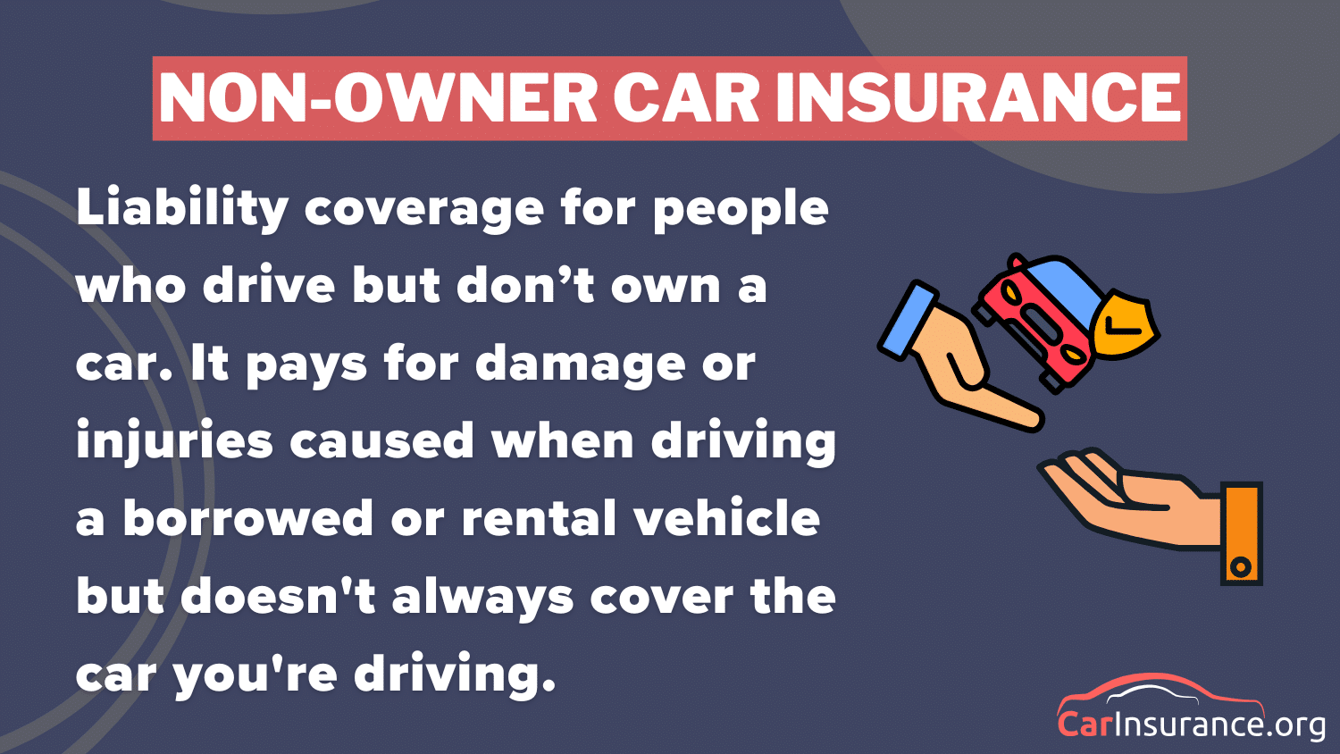 SR-50 Insurance: Non-Owner Car Insurance Definition Card