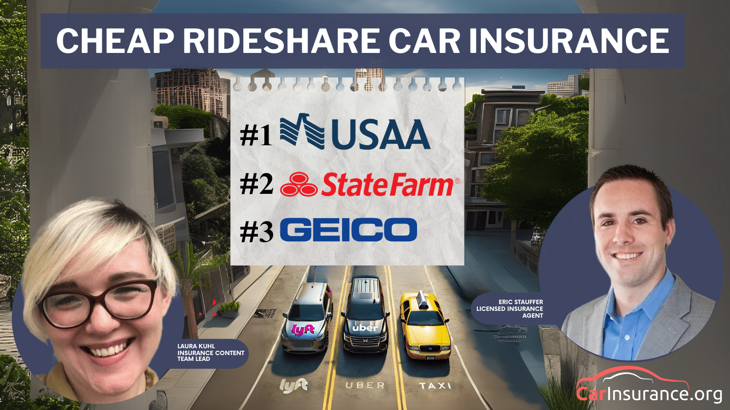 Cheap Rideshare Auto Insurance: USAA, State Farm,Geico