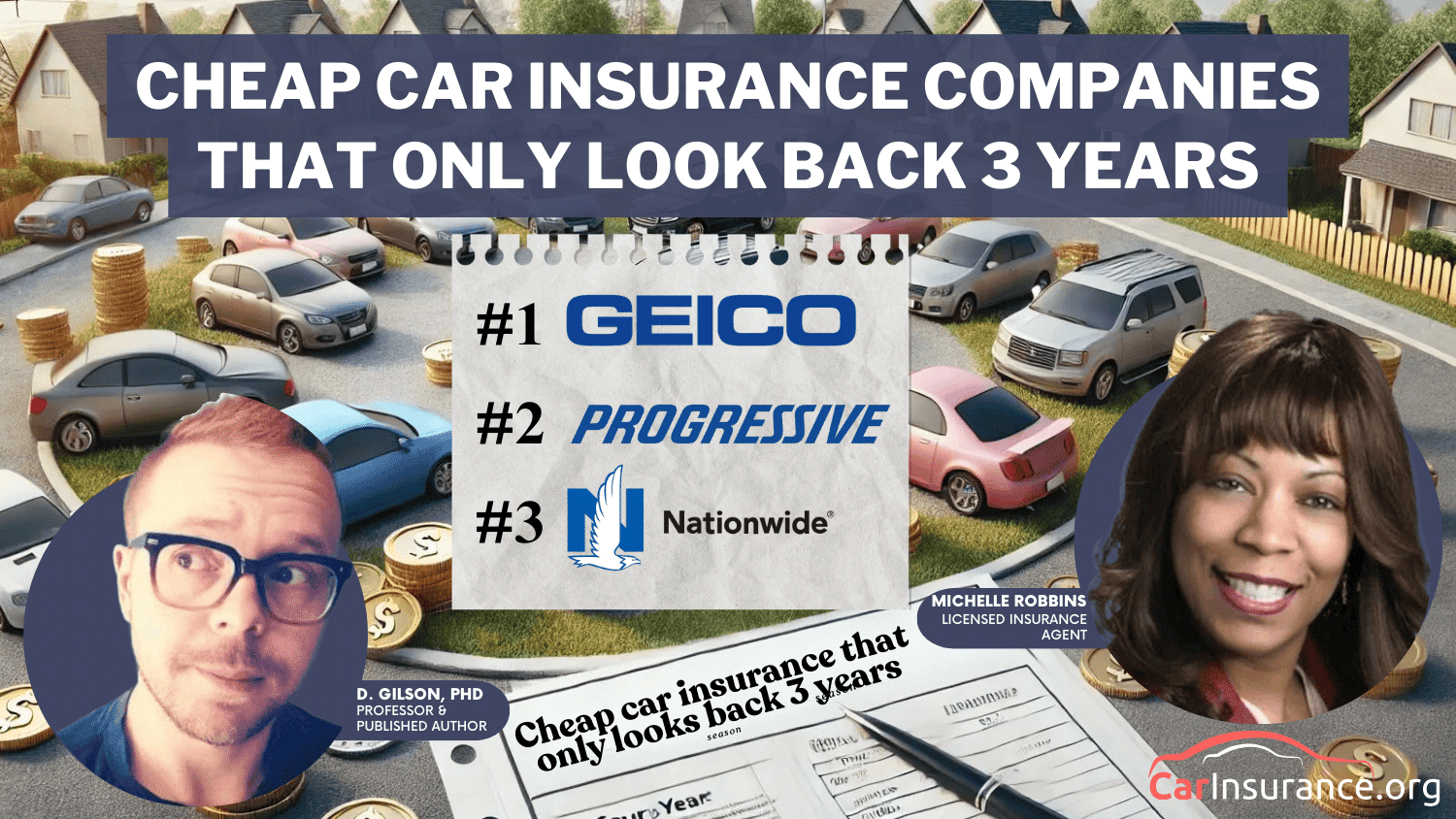 Cheap Car Insurance Companies That Only Look Back 3 Years: Geico, Progressive, and Nationwide