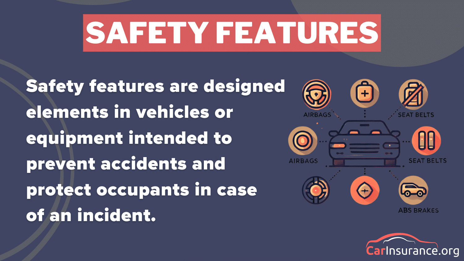 Clearcover Car Insurance Review: Safety Features Infographics Clearcover Car Insurance Review: Safety Features Infographics