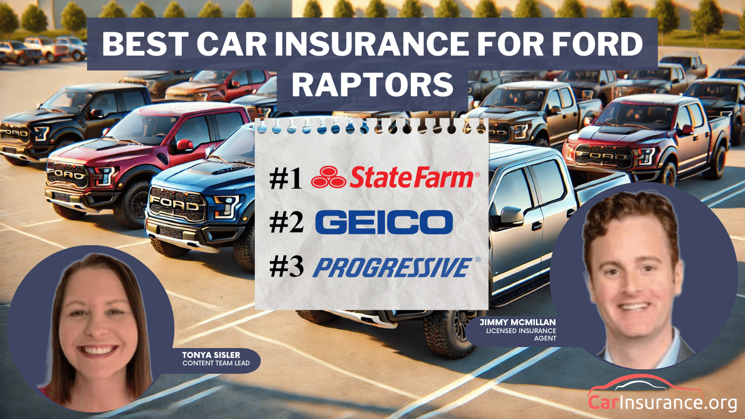 State Farm, Geico, and Progressive: Best car insurance for Ford Raptors