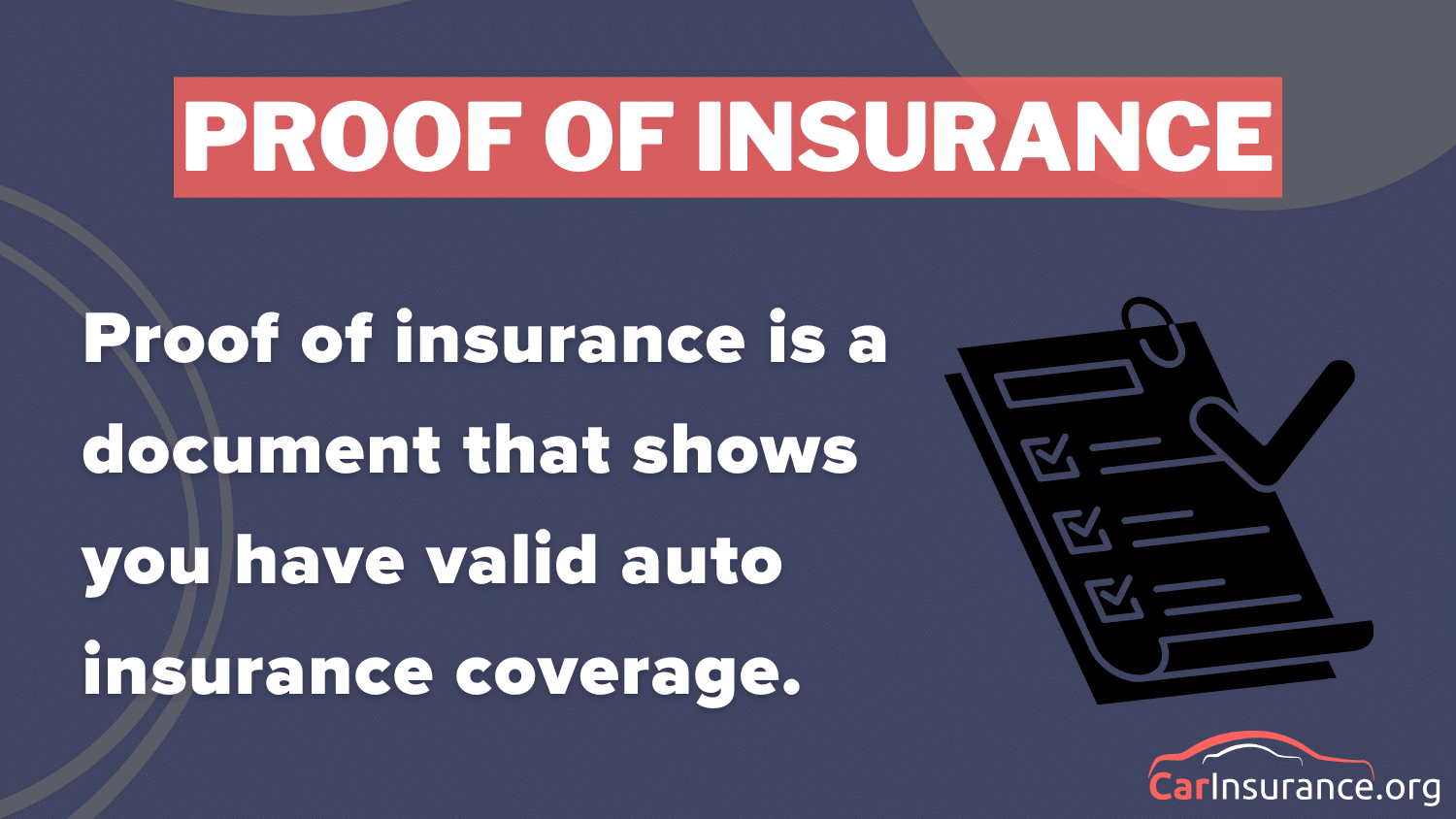 Proof of Insurance Definition Card: How to Get a Car Out of Impound