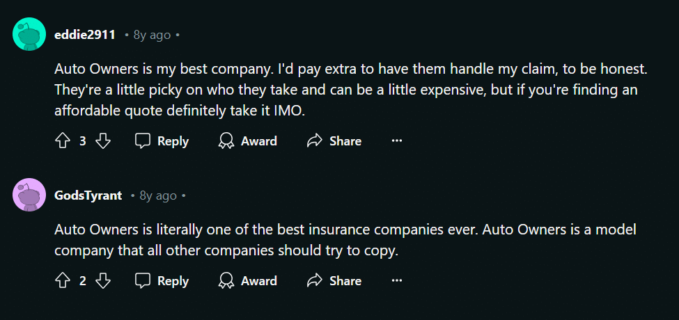 Auto-Owners Car Insurance Review: Reddit Reviews