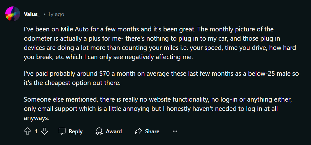 Mile Auto Insurance Review