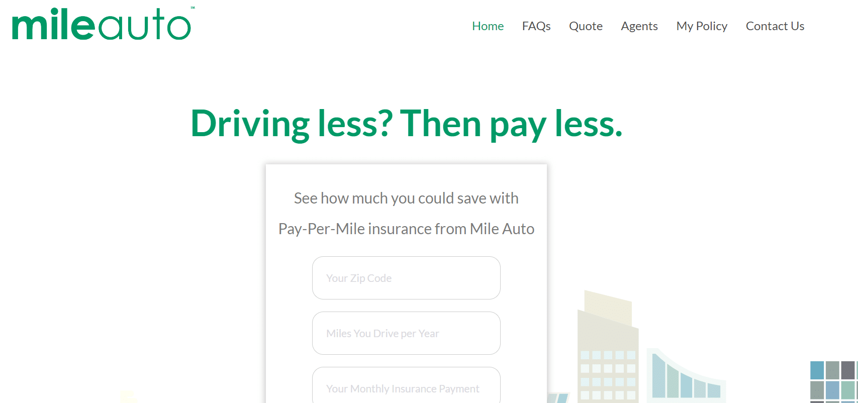 Mile Auto Insurance Review: Provider Site