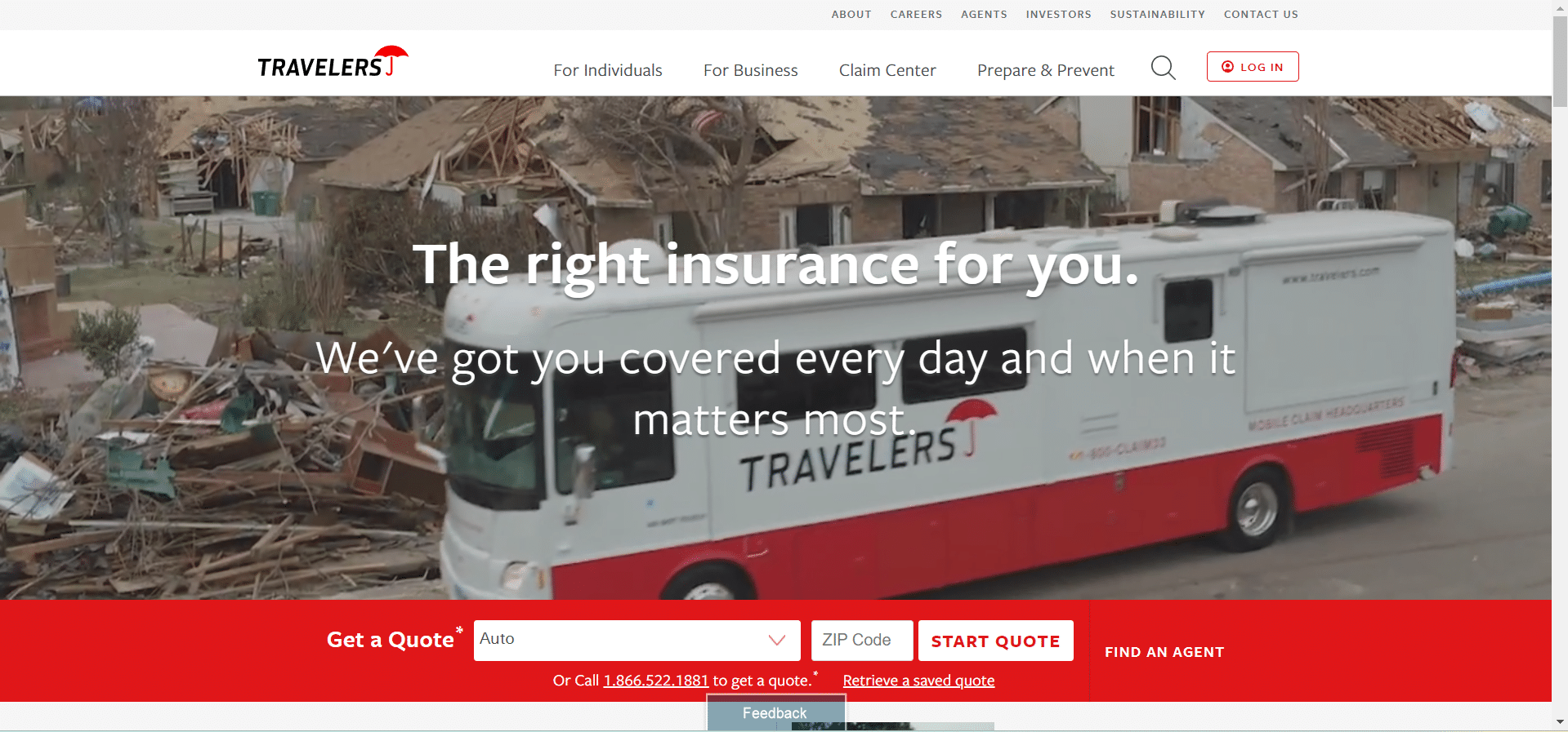 Travelers Car Insurance Review: Travelers insurance website