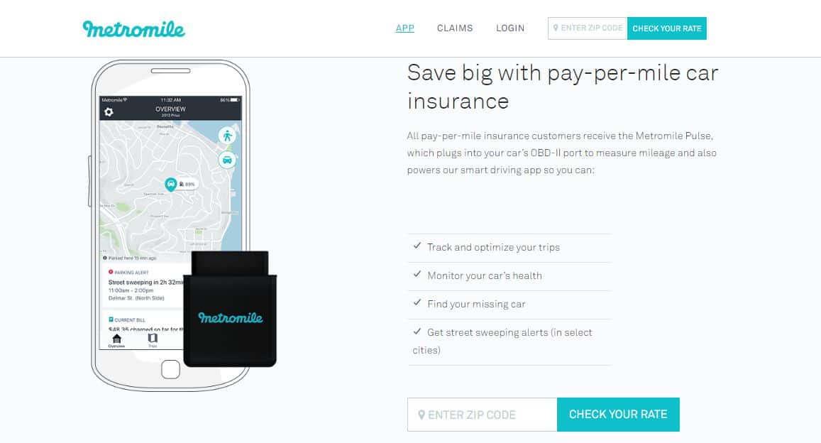 Metromile car insurance review: Metromile app