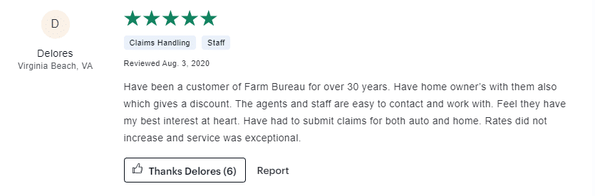 Farm Bureau Car Insurance Review: Farm Bureau Screen Shot Review