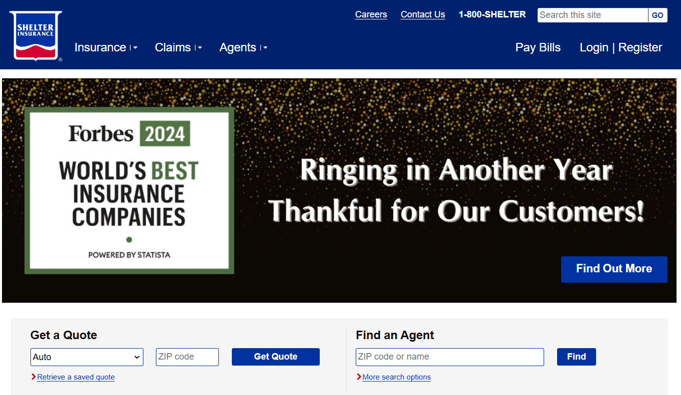 Shelter Insurance Company Screenshot: Shelter Car Insurance Review